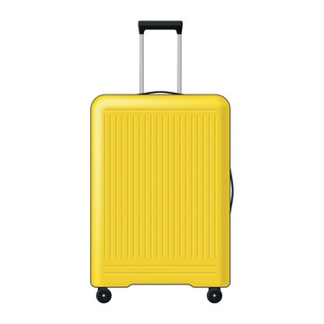 Suitcase designed with vertical stiffeners and a telescopic handle for travel convenience