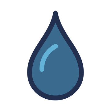 Blue water drop icon