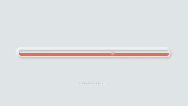 Minimalist progress bar shape in orange, ideal for uiux design projects and web development. Great for tracking progress visually.
