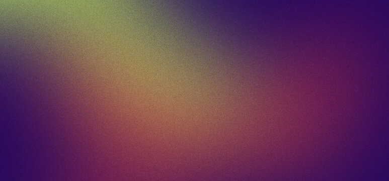 Abstract gradient background purple red yellow green grain texture blur soft color blend with smooth transition and muted tone for wallpaper banner design backdrop