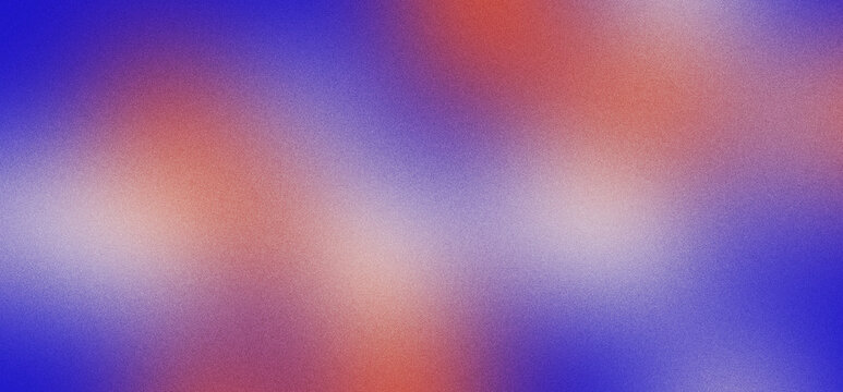 Abstract gradient blue red purple orange blurred texture background soft abstract gradient with grainy texture, blending blue, red, purple, and orange color for design backdrop