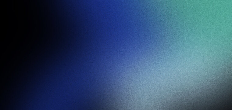 Blue teal black abstract gradient background with soft blur, dark shadow, grainy texture, and smooth color transition for modern wallpaper or design backdrop