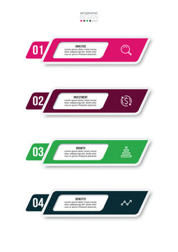 Infographic template business concept with workflow.