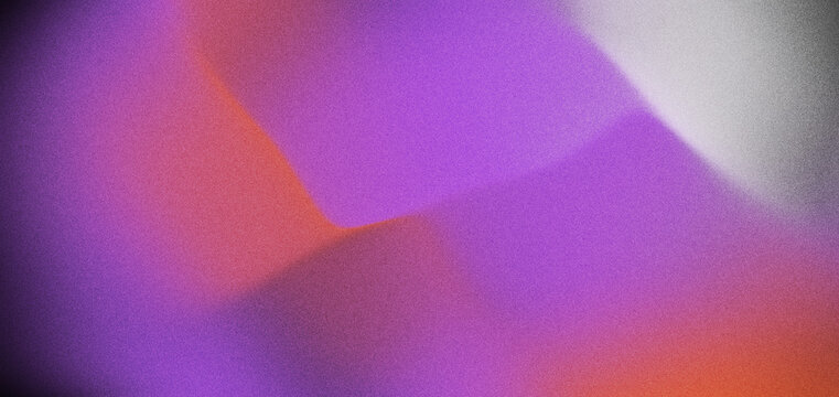 Abstract gradient purple magenta red orange blur texture background color soft defocused light shape with grain, modern backdrop for design, banner, wallpaper, poster, web header, and creative art