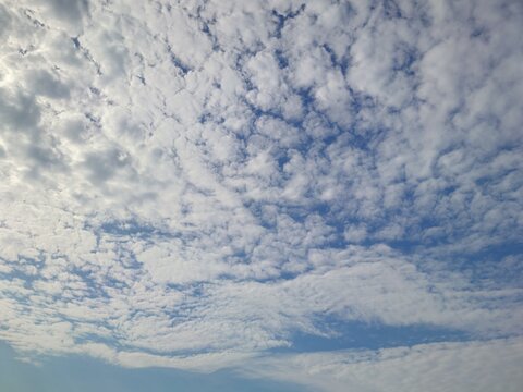 雲の多い空
