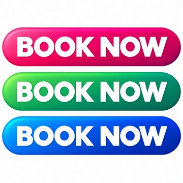 Bright colorful book now call to action buttons in red green and blue