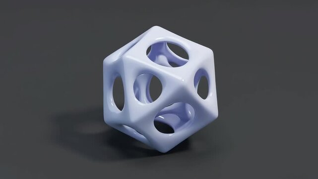 Abstract abstract 3d organic shapes morphing animation
