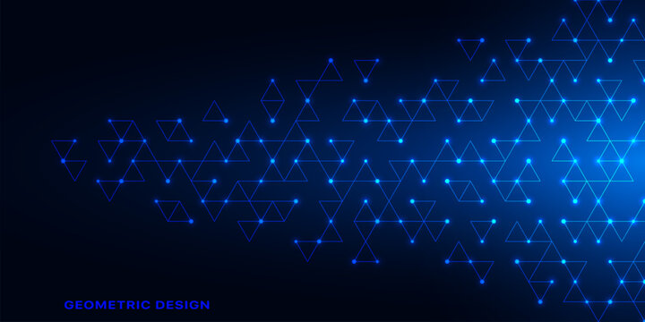 Abstract vector background with a geometric pattern of triangle shapes. Graphic design element 