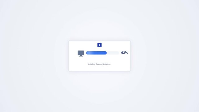 Windows System Updates Installation Progress Screen 100 Percent