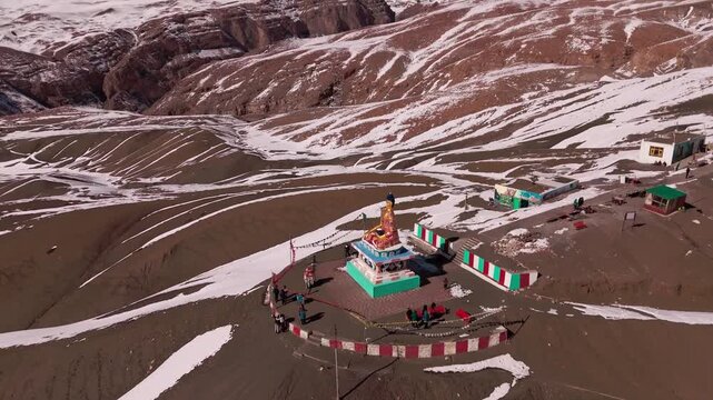 Langza Spiti Valley Drone Shot | Winter Spiti | Spiti Valley during Winters | Spiti Valley Himachal India