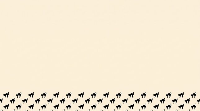 A serene and minimalist thanksgiving background featuring a repeating pattern of dark turkey silhouettes against a soft pale cream and blush gradient