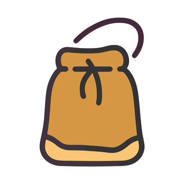 Drawstring bag icon