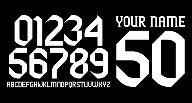new number set name set for jersey