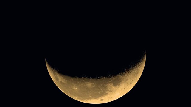 Beautiful moon phases over night sky 3d animations, showcasing various rotations