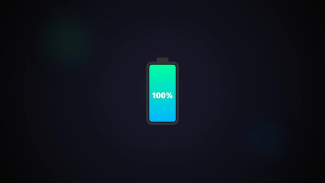 Charging Battery Progress Bar Seamless Loop 4K