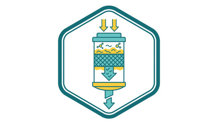 Fototapeta premium Water Filtration System Icon Isolated Transparent Background
