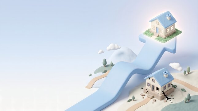 Real Estate Growth and Recovery Concept