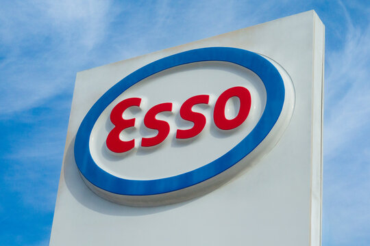 ESSO Gas Station Exterior Sign and Trademark Logo
