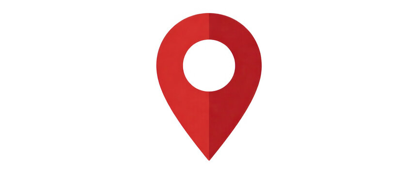Red Map Pin Location Marker Transparent Background