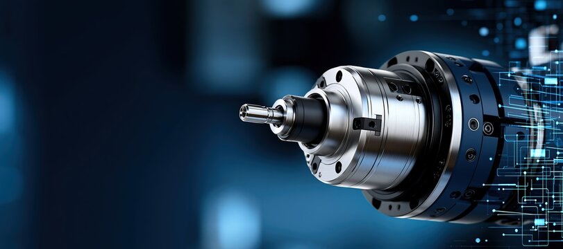 Precision machining spindle assembly with advanced digital factory interface