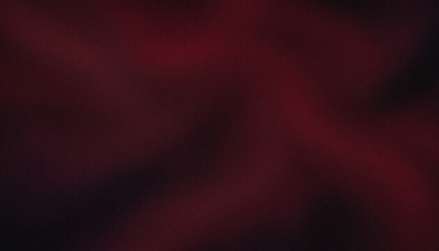 Abstract gradient background panoramic dark style with soft glowing burgundy red, dark plum, garnet and black color blend and grainy texture