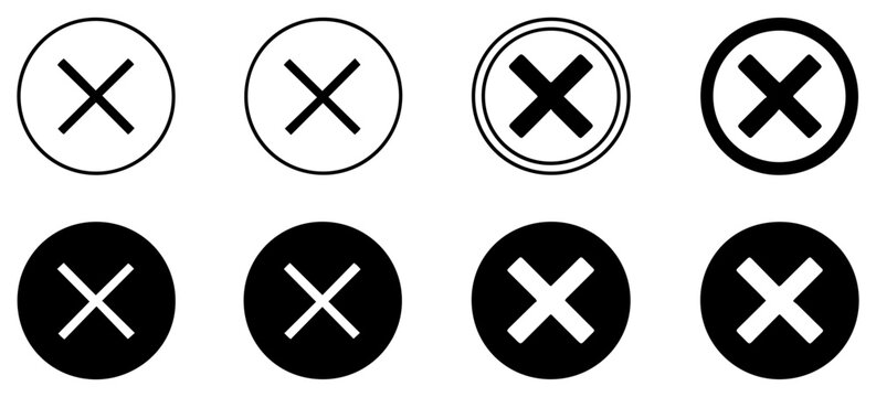 x close cancel cross icon symbol
