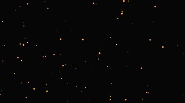 Luxurious golden glitter effect featuring tiny sparkling lights gently falling against a dark, velvety expanse, evoking a sense of wonder and celebration