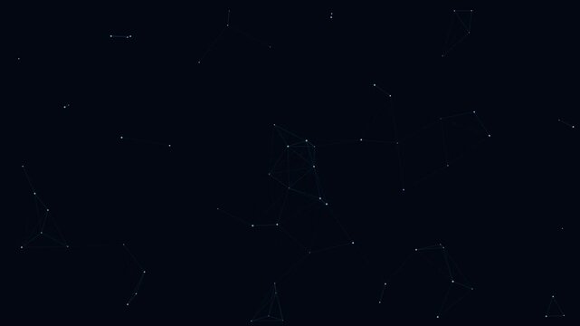 Cinematic slow motion of starry night sky with twinkling stars