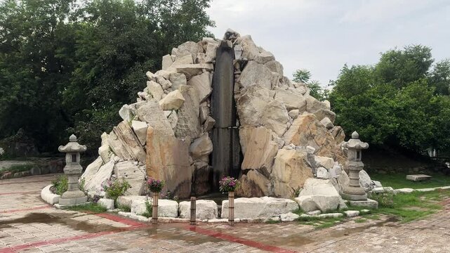 Shanti Stupa is a Buddhist monument in Delhi, India