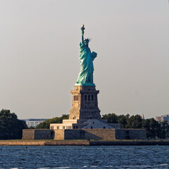 Majestic Statue of Liberty in New York Harbor © MarekLuthardt