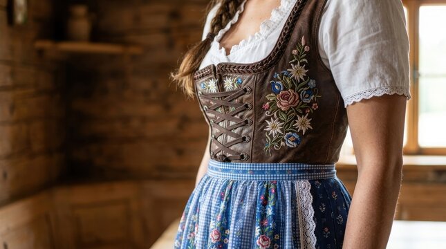 Traditional Bavarian Dirndl Woman Oktoberfest , Oktoberfest, St. Patrick&rsquo;s, Carnival