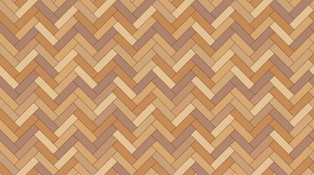 Warm Terracotta Seamless Herringbone Pattern with Clay Orange and Sand Geometric Tiles for Mediterranean Decorative Surface Design