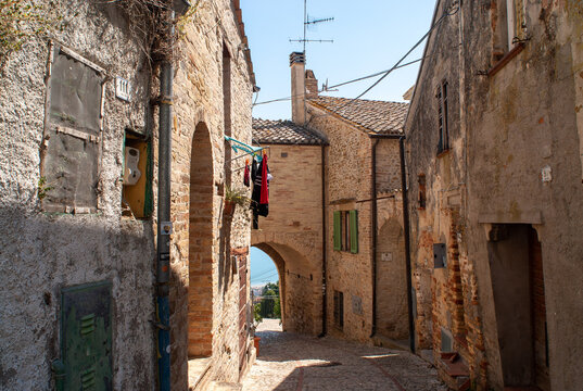 italy, Abruzzo, Montepagano - Alleys of Montepagano Roseto degli Abruzzi