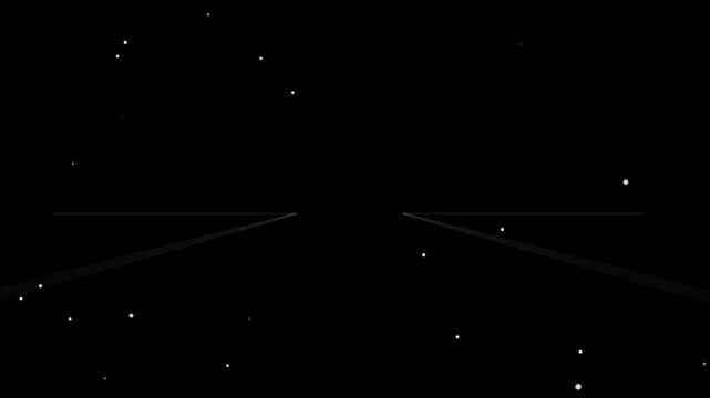 Warp Speed Hyperspace Particle Animation