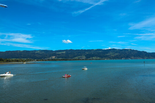 Scenic View of Lake Constance in Lindau, Germany