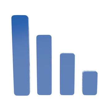 Bar chart graph business analytics and statistics 3d icon