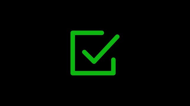Animated Square Tick