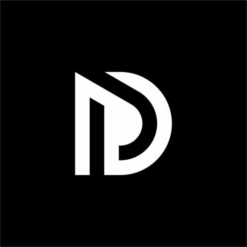 Futuristic DP or PD monogram featuring bold interlocking letterforms and sharp structural geometry. Ideal for tech startups, digital agencies, architectural firms, or modern corporate enterprise ventu
