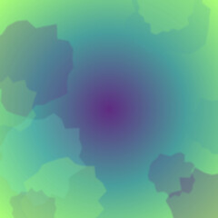 Fototapeta premium Abstract vector background displays soft layered shapes of green, cyan, and purple forming a smooth radial gradient texture ideal for modern web design and creative backdrop presentations.