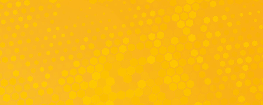 Honeycomb pattern . Golden honeycomb pattern . Honeycomb wallpaper . Honey background . Vector illustration