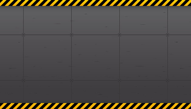Warning background with black and yellow line striped.