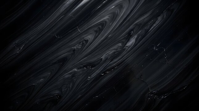 Abstract dark fluid waves create a stunning midnight obsidian 4k wallpaper featuring elegant flowing liquid textures for modern digital backgrounds