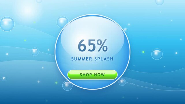 Summer Sale Promotion with Percentage Discount Offer.