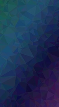 Abstract dark geometric triangle pattern with deep blue and purple color gradients for modern tech backdrops and creative digital art illustrations.