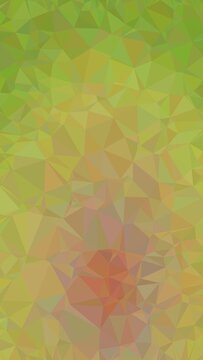 Low poly geometric background in olive green and warm terracotta tones perfect for organic branding natural cosmetics packaging and modern website designs.
