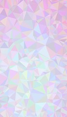 Obraz premium Soft pastel low poly background showcasing delicate pink lavender and mint green geometric triangles for elegant wedding or cosmetic product branding.
