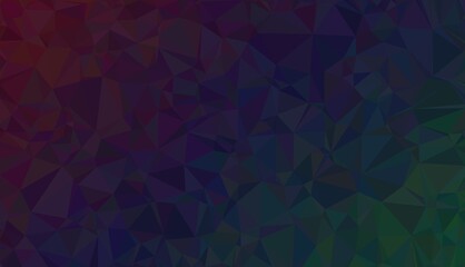 Obraz premium Dark mood purple and green low poly background with subtle gradient transitions for sophisticated professional business presentation and website themes.