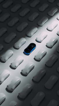 Autonomous electric car innovation concept in a simple setup