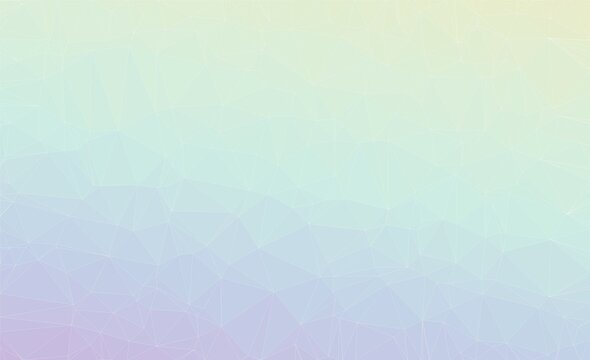 Pale yellow and sky blue low poly mosaic texture with delicate white outlines provides serene geometric foundation for creative website header designs.