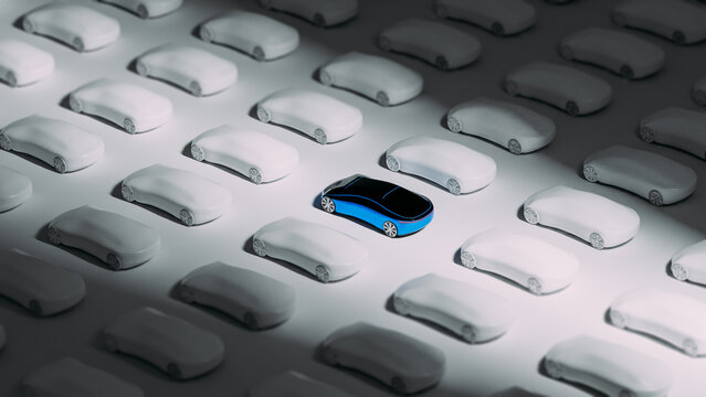 Autonomous electric car innovation concept in a simple setup